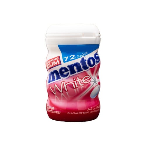 منتوس علكة فراولة 72 قطعة | MENTOS GUM WHITE STRAW...
