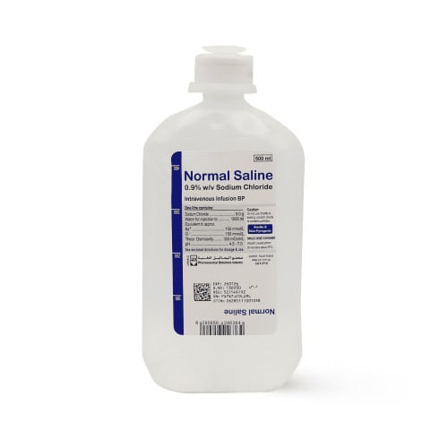 محلول ملحي معقم 500 مل | NORMAL SALINE 0.9% 500ML