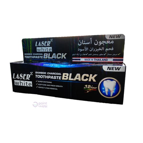 ليزر وايت معجون أسنان بفحم الخيزران