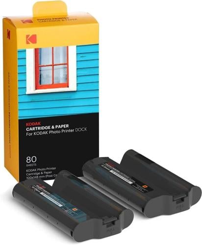KODAK Dock Plus خرطوشة حبر الصور + 80 ورقة طباعة