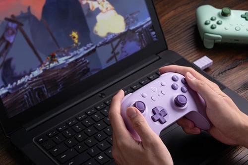 وحدة تحكم لاسلكية 8BitDo Ultimate 2C بتقنية Hall E...
