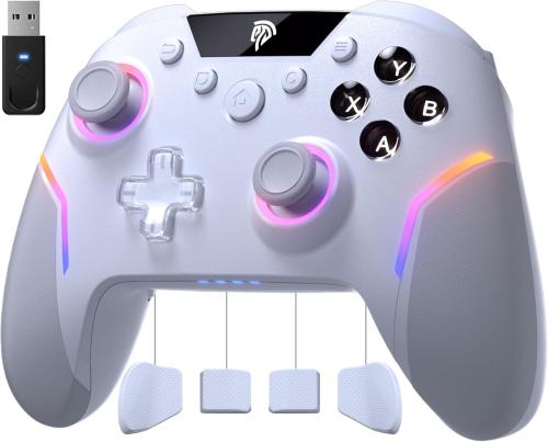 وحدة تحكم الألعاب اللاسلكية EasySMX X20 مزودة بإضا...