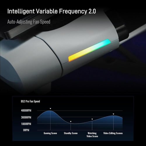 لوحة تبريد كمبيوتر محمول Flydigi BS2 Pro RGB لأجهز...