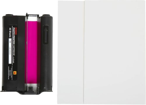 KODAK Dock Plus طابعة صور - خرطوشة وورق صور PHC-40...