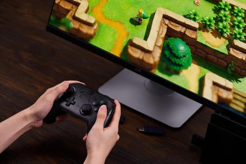 محول 8BitDo للتحكم في جهاز التبديل، محول لاسلكي US...