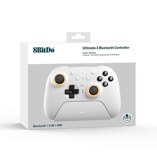 وحدة تحكم بلوتوث 8BitDo Ultimate 2 مزودة بعصا تحكم...