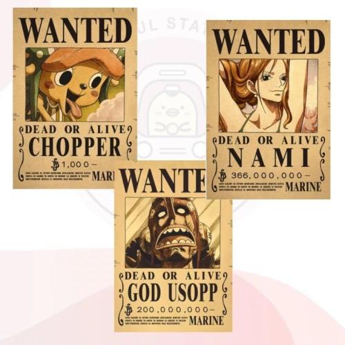 بوسترات ون بيس (WANTED) One Piece Posters