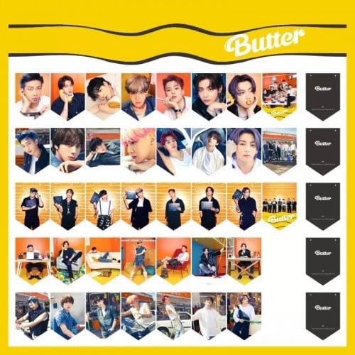 بنر زينة للاحتفالات فرقة بتس BTS Banner