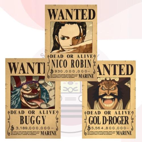 بوسترات ون بيس (WANTED) One Piece Posters