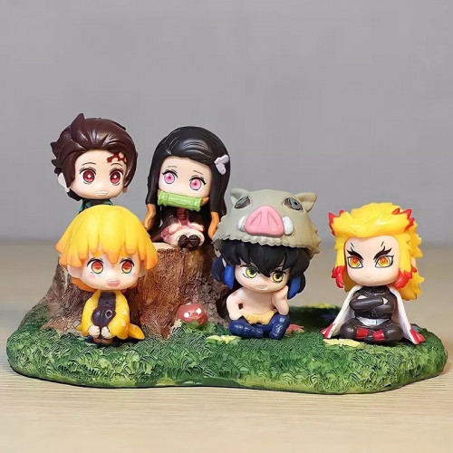 مجسمات تشيبي قاتل الشياطين Demon Slayer Mini Figur...