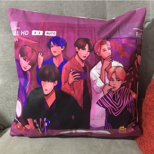 مخدة بتس برسوم كرتونية BTS Cartoon Pillow Case