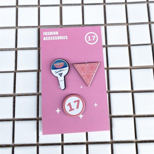 بروشات سفنتين Seventeen Brooches