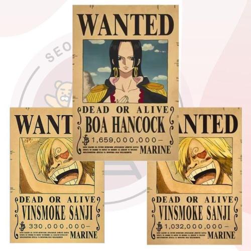 بوسترات ون بيس (WANTED) One Piece Posters