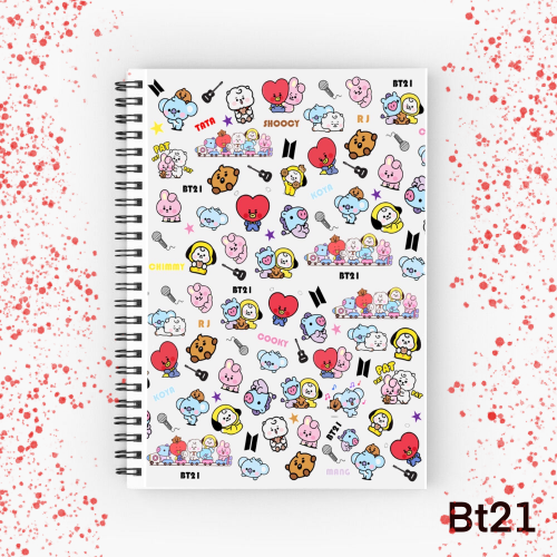دفتر فرقة بتس BT21 NoteBook