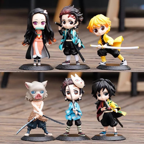 مجسمات تشيبي قاتل الشياطين Demon Slayer Mini Figur...