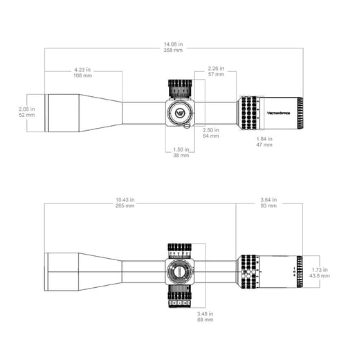 ناظور فيكتور سنتينل Sentinel 4-16x44 FFP SCFF-56