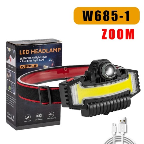 كشاف راس ليد وعدسة زوم W685-1