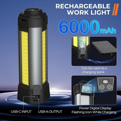 لمبة سنارة 80 سم سوبر برايت 3 شريحة مع كشاف لونين...