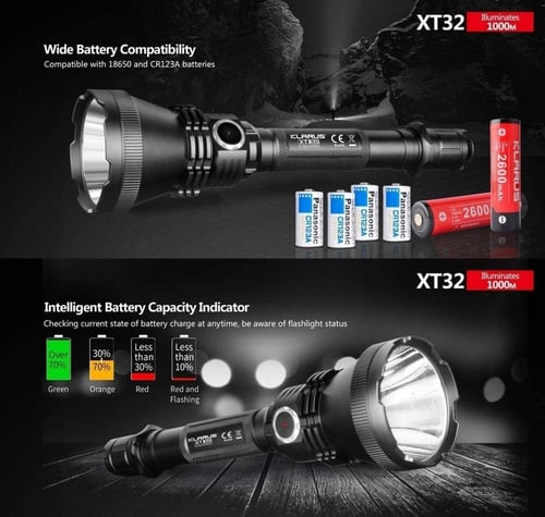 كشاف يدوي كلاروس klarus XT32