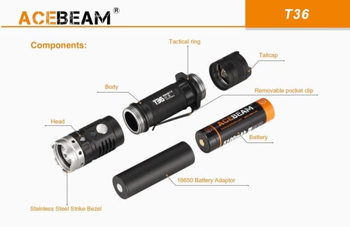 كشاف يدوي Acebeam 2100 T36