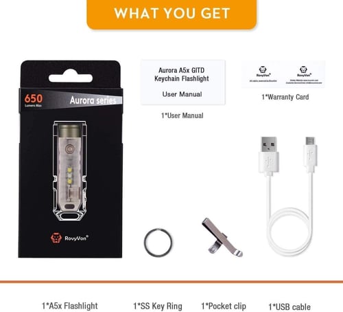 كشاف ميدالية RovyVon A5x 650 lumens