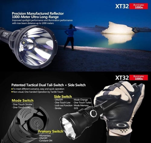 كشاف يدوي كلاروس klarus XT32