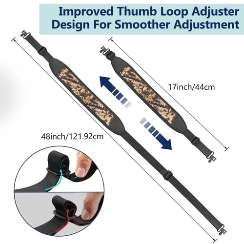 حزام بندقية مموه مع العلاقة