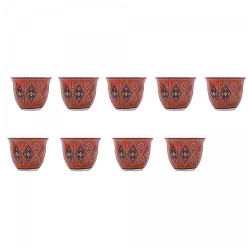 شنطة فناجيل 9 قطع كبير 100 مل ضد الصدمات