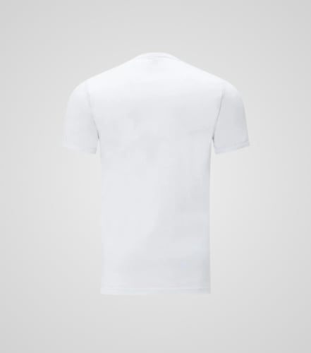 فنيلة داخلية رجالية قطن دائري أبيض ( من شادن )