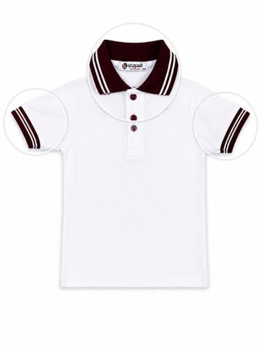 100% cotton school polo shirt with a classic desig...