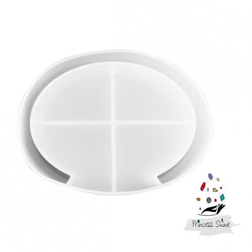 651 - قالب سيليكون صندوق لوضع الكوسترات الدائرية