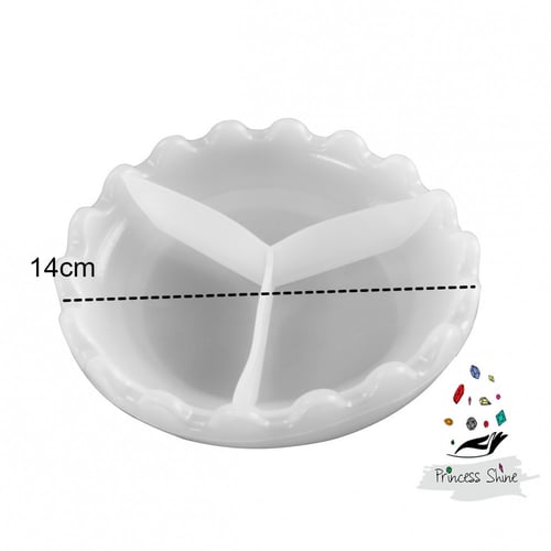 706 -قالب سيليكون صحن دائري متعرج