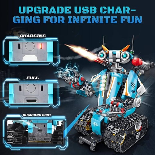 روبوت تجميع ذكي للأطفال من JONRRYIN – لعبة تعليمية...