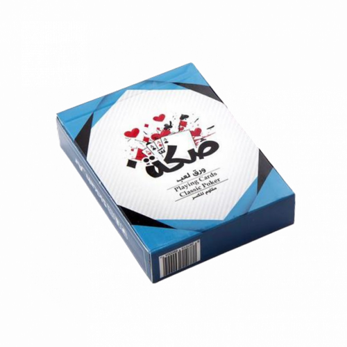 صكة - ورق بوكر صكه ازرق شدة كاملة (54 ورقة)