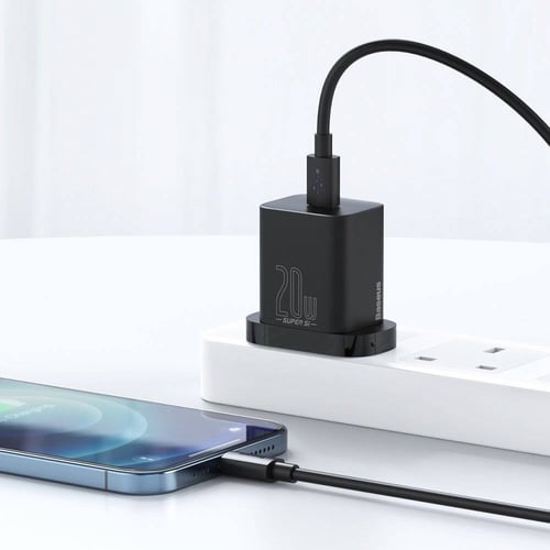 شاحن جداري PD من بيسوس بقوة 20 واط اسود