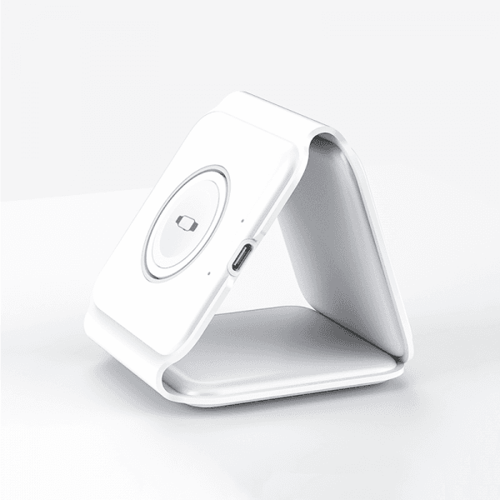 شاحن لاسلكي 15 وات 3 في 1 - أبيض WIWU