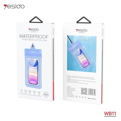 كفر هاتف شفاف مقاوم للماء بتصميم مناسب لـ الغوص وا...