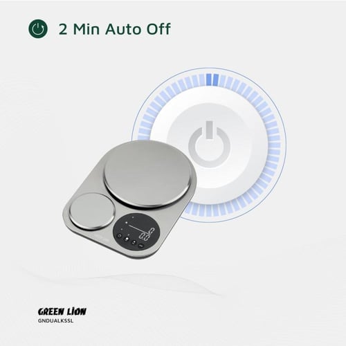 ميزان مطبخ مزدوج من جرين ليون - فضي