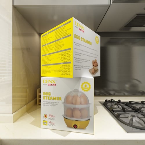جهاز للبيض المسلوق بقوة 350 واط وسعة 14 بيضة من دي...