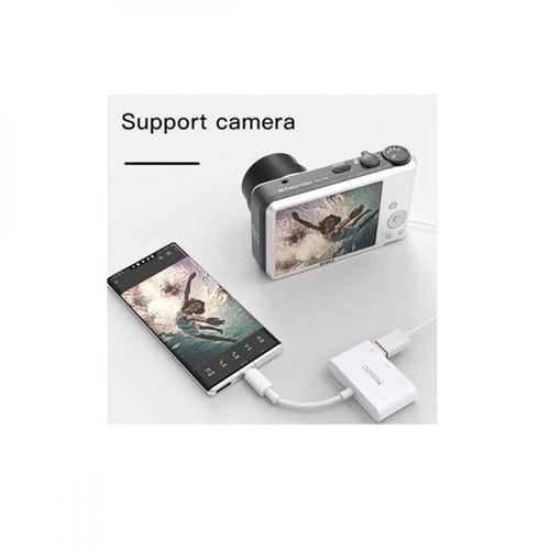 محول YESIDO GS17 Type-C إلى USB مع منفذ شحن سريع