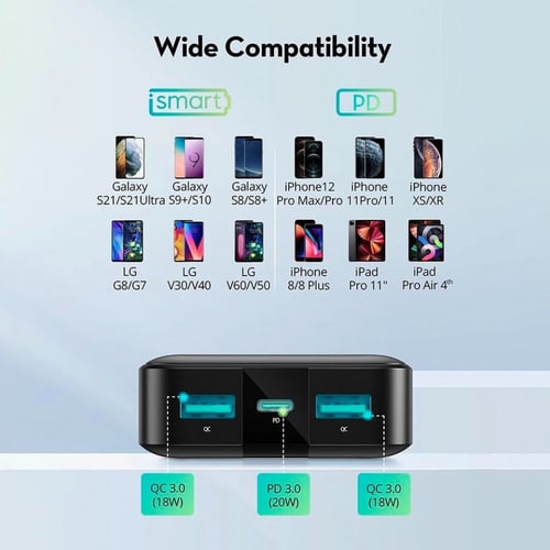 راف باور بطارية متنقلة 20000 الف ملي امبير