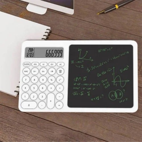 ألة حاسبة مع سبورة للكتابة LCD