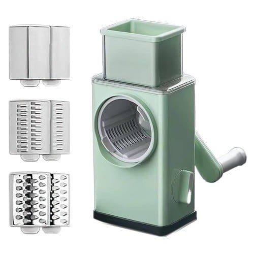 قطاعة ومبشرة يدوية دوارة مع 3 شفرات مدورة من الستا...