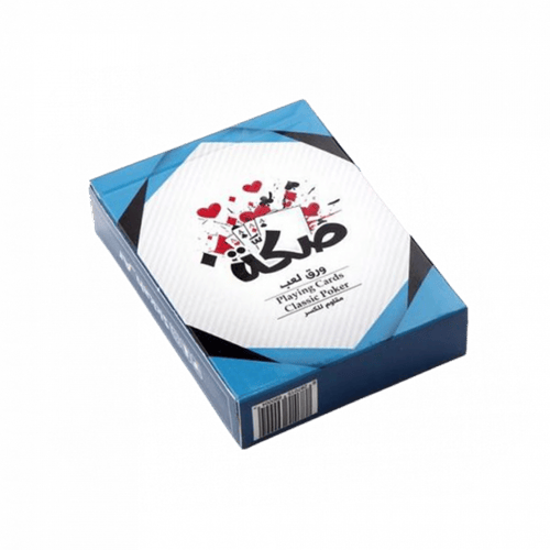 صكة - ورق بوكر صكه ازرق شدة كاملة (54 ورقة)