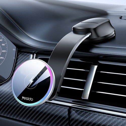 حامل سيارة للشحن اللاسلكي من Yesido C292 بقدرة 15...