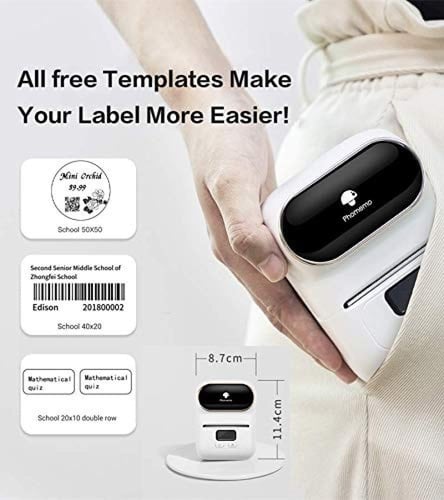 طابعة الملصقات الحرارية الذكية تعمل بالبلوتوث عن ط...