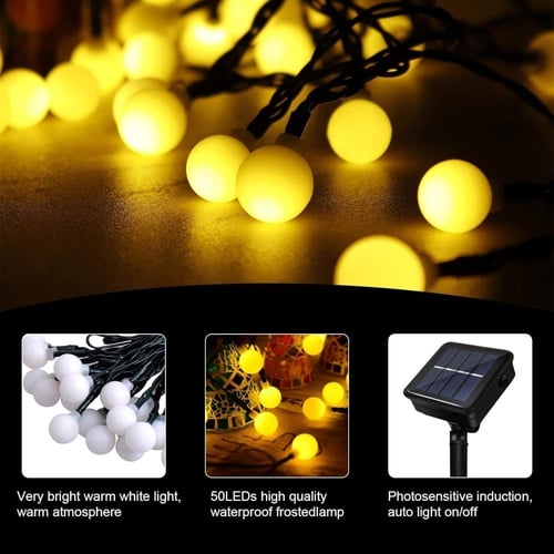 عقد لمبات خارجية تعمل بالطاقة الشمسية مع جهاز تحكم...