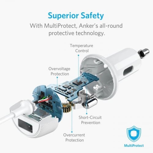 شاحن سيارة انكر باوردرايف 2 ايليت منفذ شحن سريع مع...