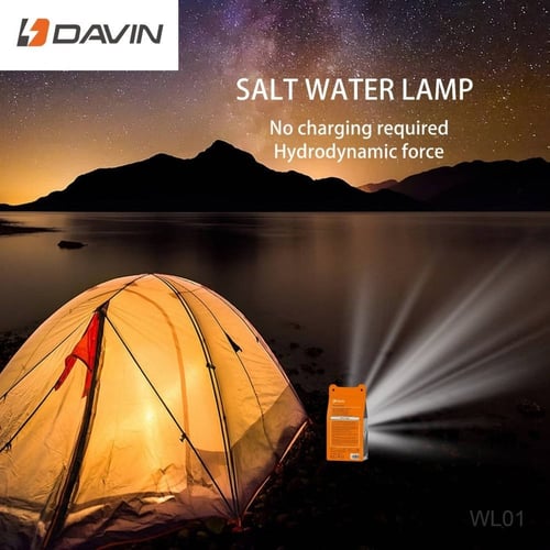 كشاف الطوارئ يعمل بالملح