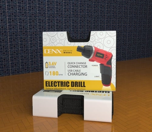 دريل لاسلكي الكتروني ذكي للفك والتركيب مزود بكشاف...